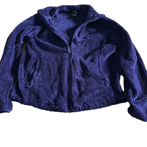 North face children’s fleece jacket purple, Euc, zip up jacket